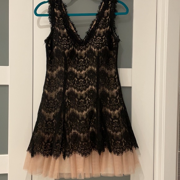 Betsy & Adam Women's Lace-Overlay Tulle A-Line Dress - Picture 7 of 8